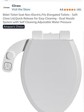 Bidet Toilet Seat Attachment - White